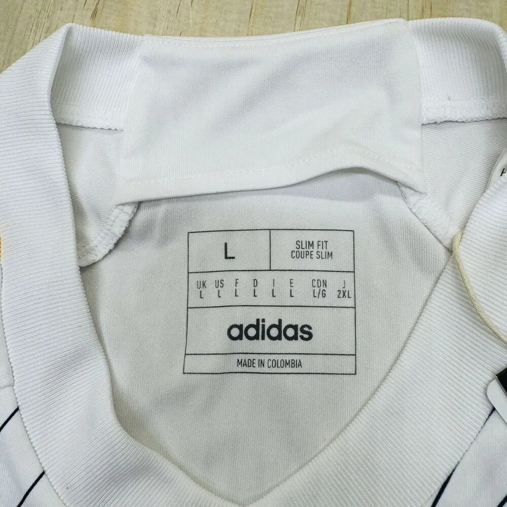 NEW LA Galaxy Adidas 24/25 Home Soccer Jersey White Mens Sz LG Slim Fit HZ6220